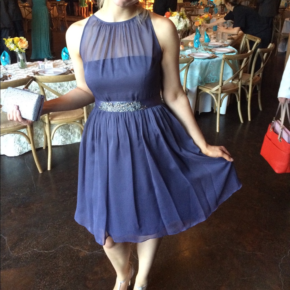 Adrianna Papell Gray Cocktail Dress
